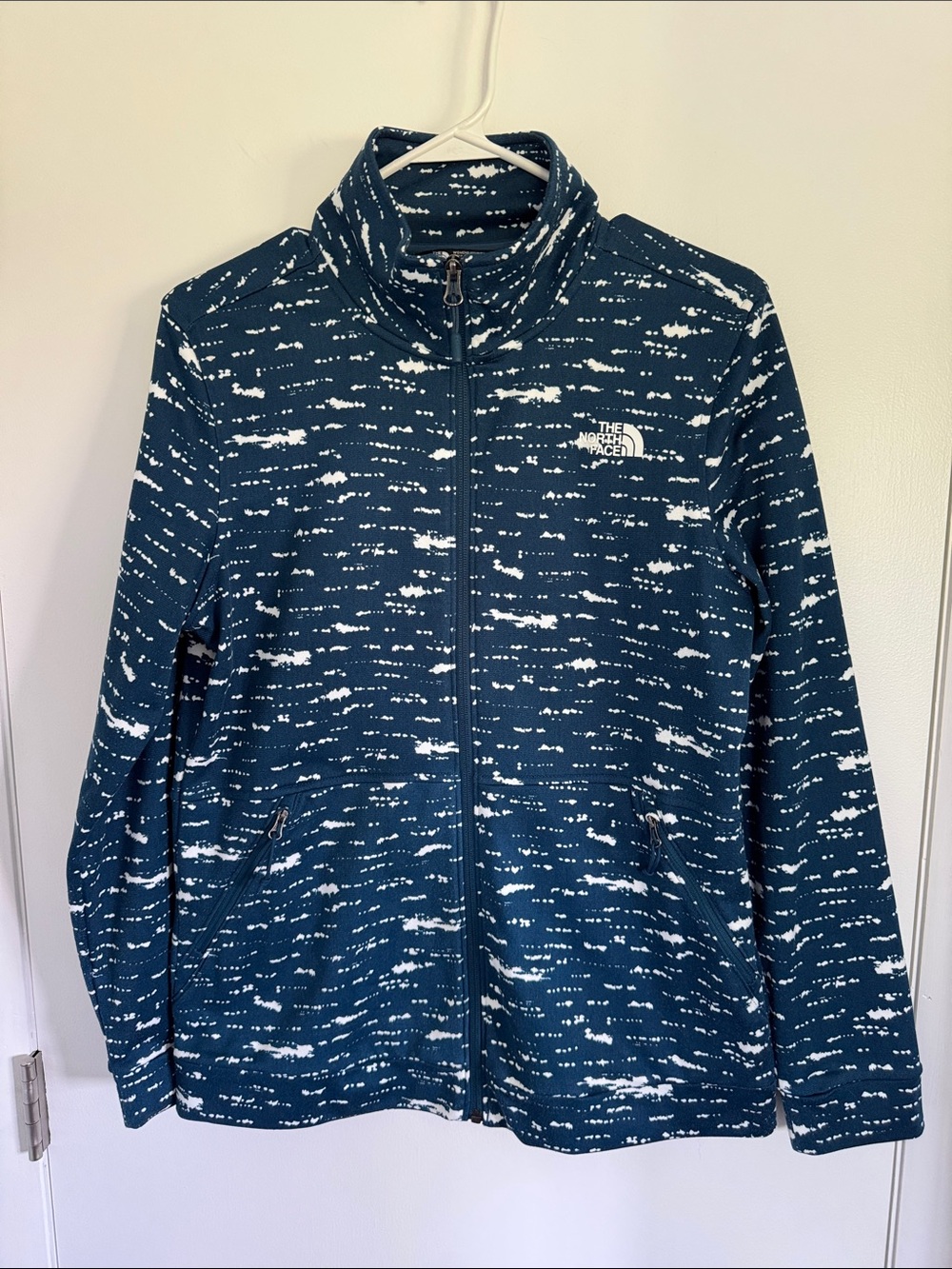 The North Face Women's Teal Speckled Full-Zip Jacket